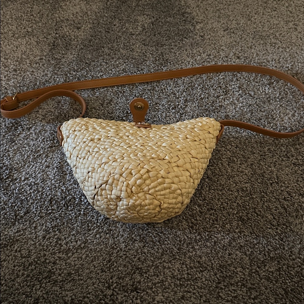 Shiraleah Cream Straw crossbody